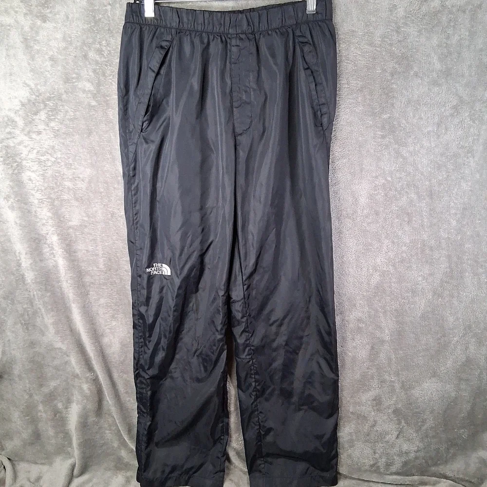 The North Face Antora Rain Pants Men Size Medium Black Relaxed Fit Ankle Zip